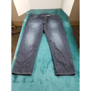 MYOJ Jeans Sz 40x30 Mens Blue Pants Cotton Denim Button Fly Dark Wash Hand Made